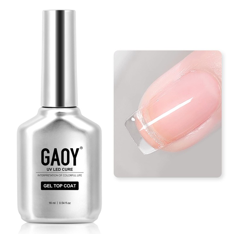 GAOY - Capa superior de gel para esmalte de uñas