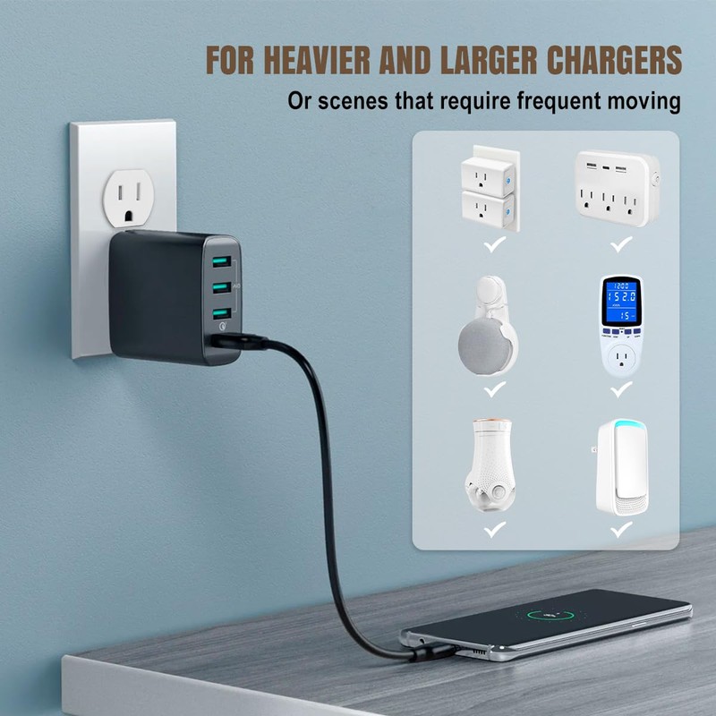 Lenink Loose Outlet Plug Fix, 12 Pack Plastic Snug Socket