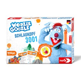 Noris 606102071 - Woozle Goozle Schlaukopf 3001 (Spiel ab 6 Jahre) - rasantes WissensQuiz für Kinder mit Quietsche-Buzzer, 2-6 Spieler, ca. 30 Min. Spiel-Dauer, Weiß