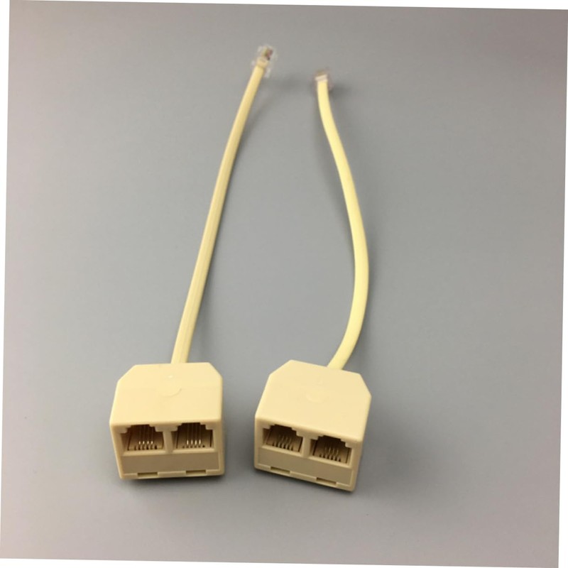 LABRIMP 3sets Socket Splitter Telephone Plug Adapter Connect Phones to