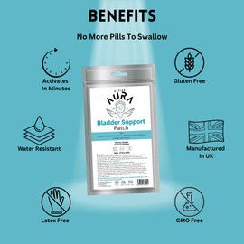 Active Aura Bladder Patch - Bladder Support - Bladder & Urinary Function for Men & Women