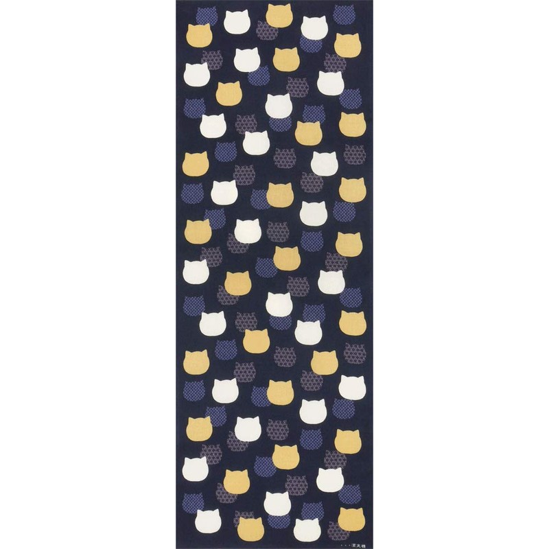 HAMAMONYO Tenugui 'Japanese Traditional Patterns -Cat'