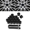 20pcs 19mm Tapas de tuerca de rueda de coche, cubierta
