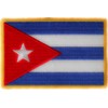 Cuba Flag Patch - 3x2 inch - Embroidered Iron on