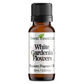 White Gardenia Flowers, 10ml (0.35fl oz) Premium Fragrance Oil, Aromatherapy, Diffuser, Crafts, Soap, Home Scents, Bath & Body, DIY Parfum and Much More. Versatile & Long-Lasting by Sweet Essentials