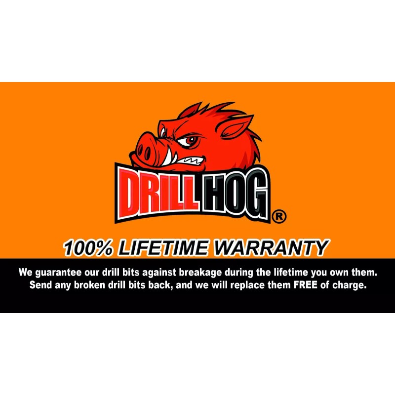 Drill Hog 5/8", 3/8", 5/32" Cobalt Drill Bits HSS Lifetime