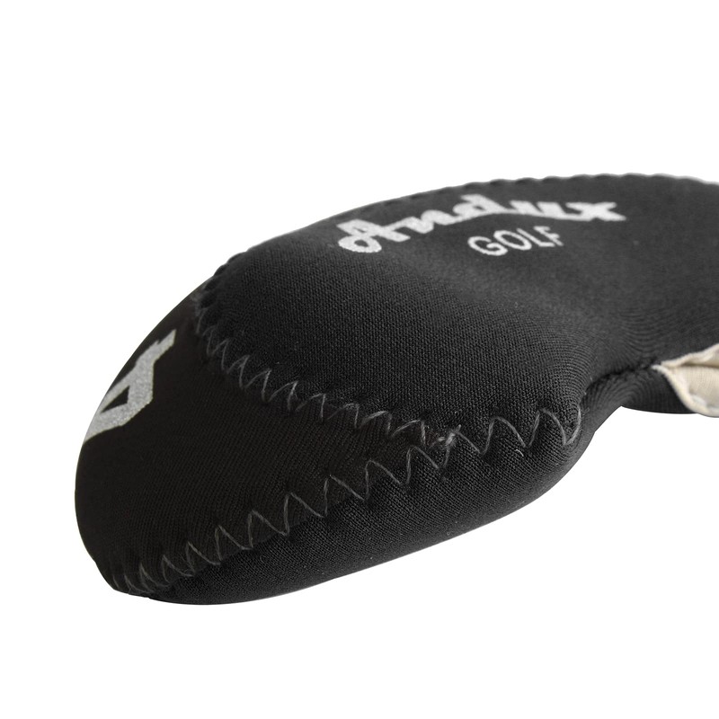 Andux 10pack/set Neoprene Golf Iron Club Head Covers Black/black MT/A03