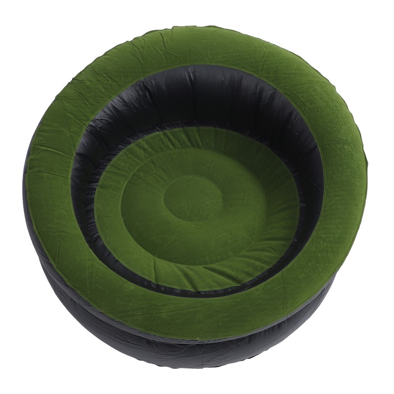 Inflatable Couch PVC Flocking Portable Ergonomic Blow Up Sofa Chair
