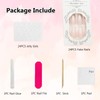 Gradient White Pink Ombre False Nails - 24Pcs Press on
