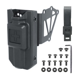 Tactical Tourniquet Holder with Holster Adapter Mount for Aluminum Gun Holster, QLS Police Gear Accessories Belt Attachment