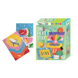 KAPER KIDZ- DH822 Sand Painting Studio Craft Kit| Spark Creativity with Vibrant Sands, 3D Art, Glitter, and More! Ages 8+