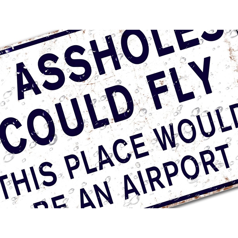 ALREAR Funny Signs Man Cave Decor Garage Home Bar Metal