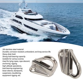 Yosoo Health Gear 6pcs Haken Edelstahl Hochleistungs -Federschnalle -Hanger Starker 316 Sicherheitsschnappanhang Seilboot Segelschiffschiff Marine -Hardware -Boote für Home Engineering