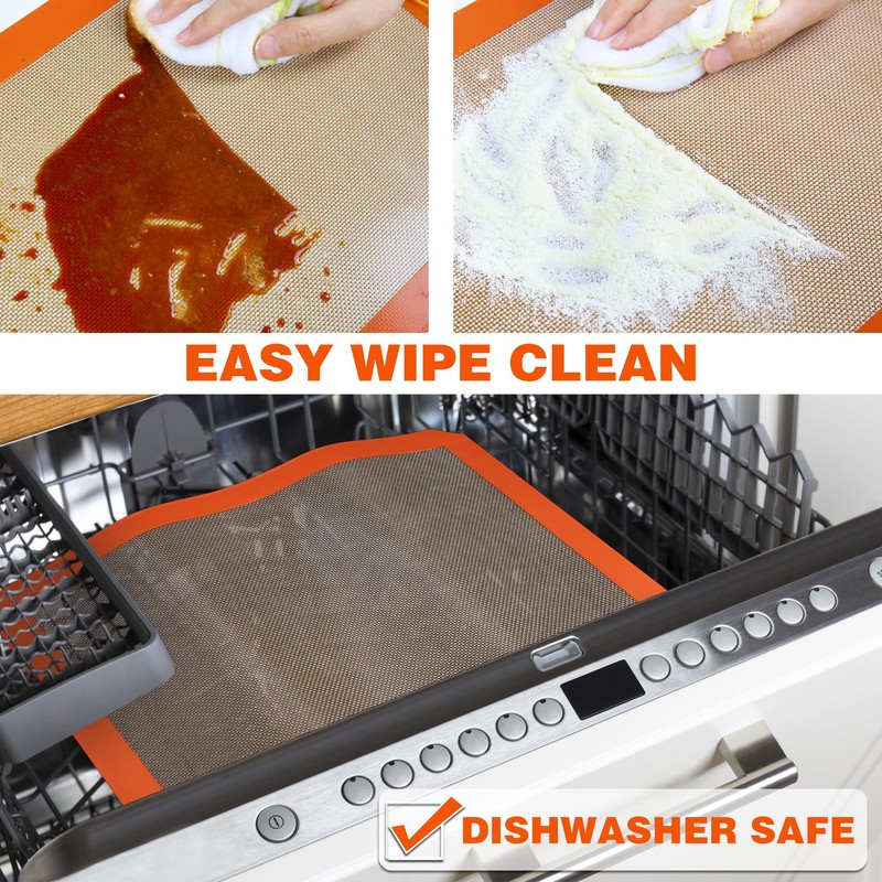 MMmat Silicone Baking Mats - Best German Silicone - Non