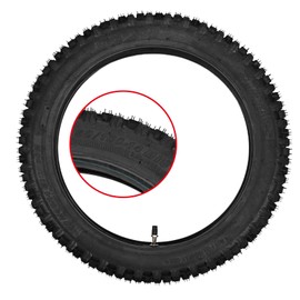 Trkimal 60/100-14 Front Tire Inner Tube Assembly Tyre for Motocross Off Road Dirt Pit Bike (60/100-14)
