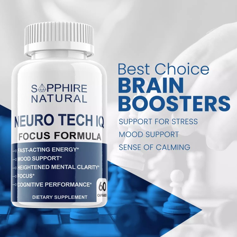 Neuro Tech IQ Brain Supplement, Neuro Tech Focus Formula Nootropic