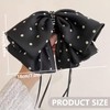 Rannyrena Large Chiffon Silk Hair Bow for Women Mesh Big
