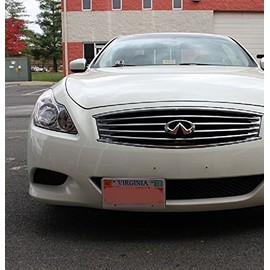 Bumper Tow Hook License Plate Mount Bracket For Infiniti FX35 2009 - 2012 FX37 2013 FX50 2009 - 2013 G37 2008 - 2013 Coupe ONLY Q60 2014 - 2015 QX70 2014 - 2015 NEW