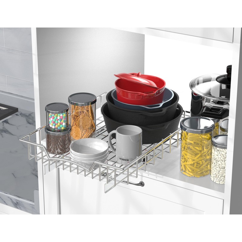 Simple Houseware Under Cabinet Pull Out Sliding Shelf Drawer Organizer,