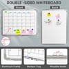Large Dry Erase Calendar Whiteboard for Wall, Polegas 24" X