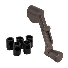 Prime-Line H 3960 Casement Folding Crank Handle, 2-3/4 In. Width, Die Cast Zinc, Bronze Finish (Single Pack)