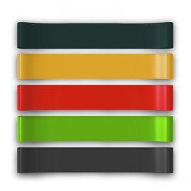 TnP Resistance Bands, Skin-Friendly Resistance Fitness Exercise Loop Bands with Choice of Resistance Levels - for Women and Men- Ideal for Home, Gym, Yoga, Training, Stretch Loop Physio (Set 2)