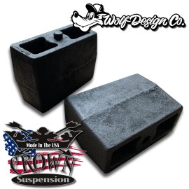 Crown Suspension 4" REAR LIFT BLOCK KIT STEEL BLOCKS ONLY 2WD 4WD