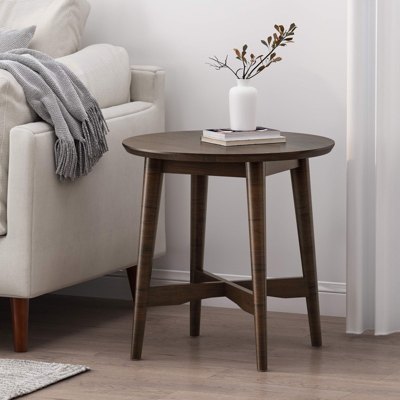 Christopher Knight Home Behrens Mid-Century Modern Wood End Table, Gray