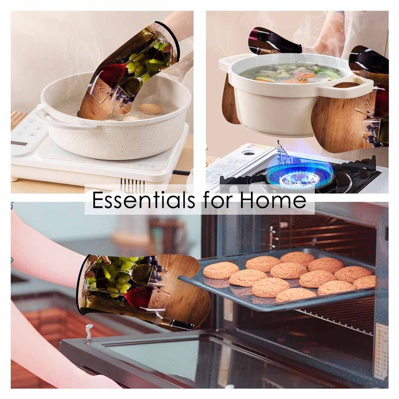 Samgula Red White Wine Oven Mitts and Pot Holders Sets