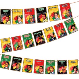 Shejdgart Happy Juneteenth Decorations Banner - 2 Pcs Freedom Day Hanging Pre-Strung Banner, Independence African American Party Favor Decor, June 19th 1865 Party Supplies for Home Fireplace Wall