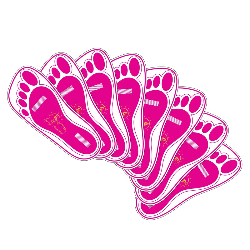 25 pares (50 pies) desechables, color rosa, para broncear, para