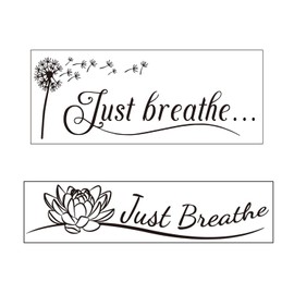 PLLDVEFD 2 Sets of Multicolor Minimalist Typographic Quote Wall Stickers, Indoor Use, 15x20cm