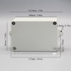 Waterproof Electronic Project Box Enclosure ABS Plastic Cover Cases Grey/Transparent