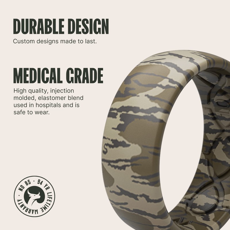 Groove Life Mossy Oak Bottomland Camo Silicone Ring - Breathable
