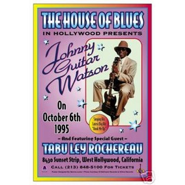 Johnny Guitar Watson Reprint Concert Poster (13.5x20)