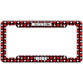 GRAPHICS & MORE Hearts License Plate Frame Ride Names Female Mic-Mis - Minnie