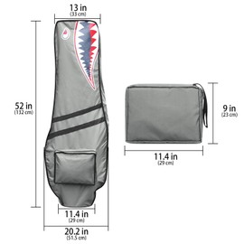 Golf Bag Rain Covers Travel Bag Dustproof Waterproof Foldable Golf Protection Accessories Multi Color (Grey)