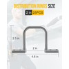 25 Pcs Distribution Rings Aluminum D Ring for Sorting Out
