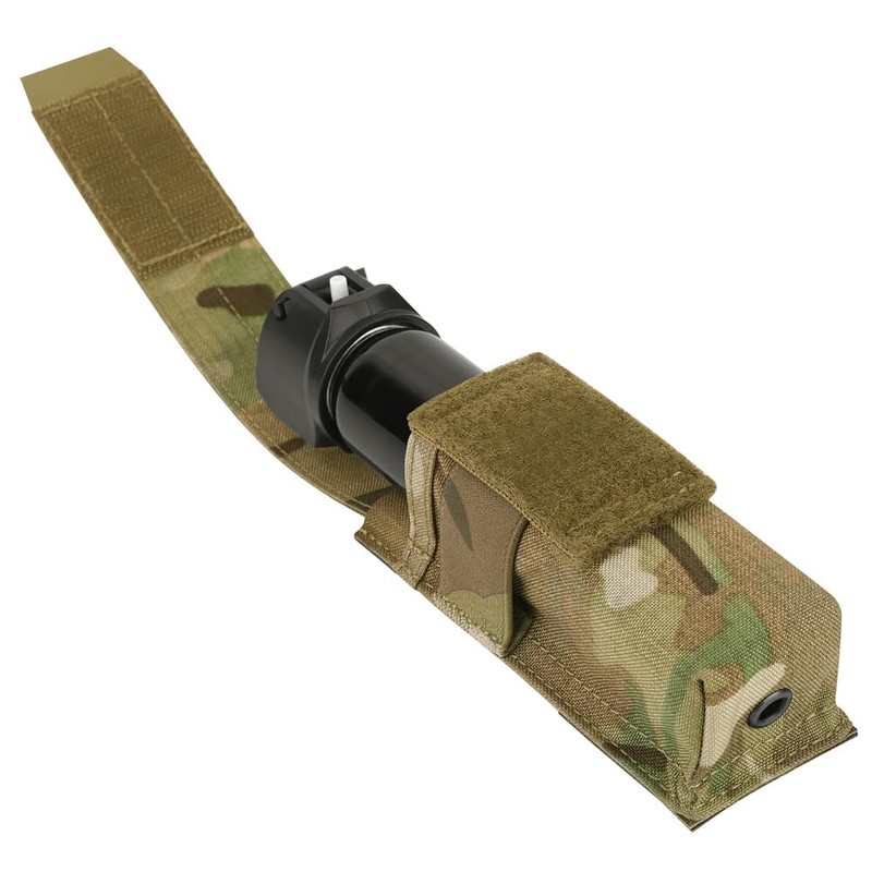 KRYDEX Flashlight Holster, Molle OC/Mace Spray Holder Adjustable Torch Carrier