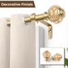 USFOOK 2 Pack Window Treatment Finials for 1 or 7/8