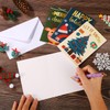 24pcs Christmas Cards with Envelopes, 6 Styles Christmas Theme Patterns