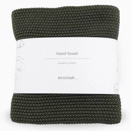 Ecovask Hand Towel Single Organic Cotton, Olive