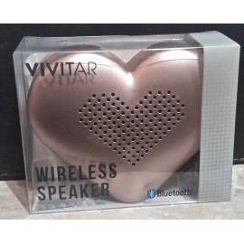 Vivitar Rose Gold Heart Shape Wireless Bluetooth Portable Speaker