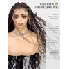 quickwig Braided Curly Wig for Black Women 13x6 Handmade Cornrow