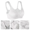 Lemorosy Full Coverage Front Closure Posture Bra Wirefree Unpadded Back