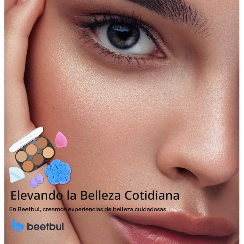 Kit de maquillaje: Bissú Contour Palette + 1 palicador +