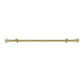 Decorative Window Curtain Rods with Finials, 66 to 120 Inches, 0.75 Diameter - Buono II, Bach Series - Lightweight & Easy to Install, Adjusts Telescopically to Fit Any Window by Achim Home Decor