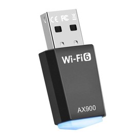 AX900 USB WLAN Stick Adapter for PC - Dual Band 2.4GHz/5GHz with Built-in Driver, USB WiFi 6 Adapter for PC/Desktop/Laptop, WLAN Adapter USB Compatible with Windows 11/10/8.1/8/7