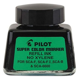 Pilot Super Color Marker Refill Ink, No Xylene, 30ml, Black Ink