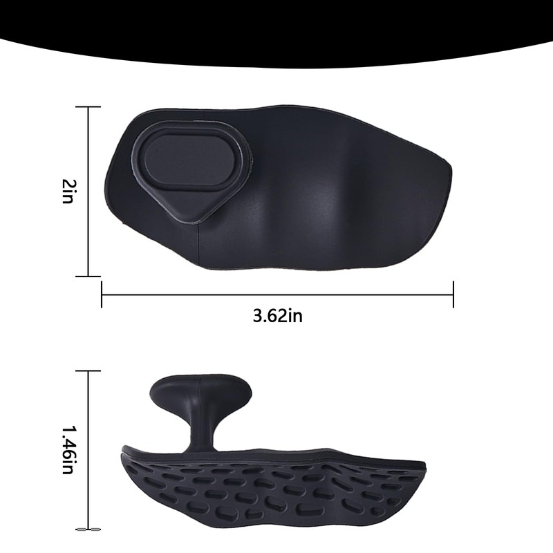 Anti-Slip Workout Rubber Weight Grips, Ergonomic Rubber Hand Protector Gloves